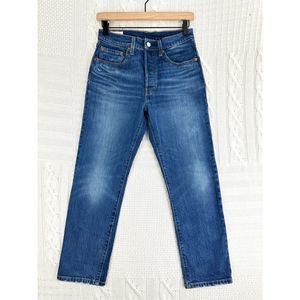 Levi’s 501 Straight Leg High Rise Jeans Button Fly Women’s Size 26